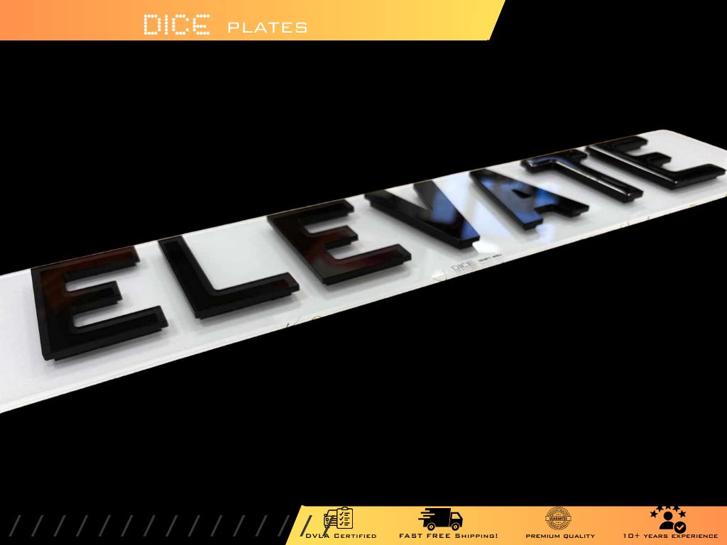 Elevate Number Plate Pair