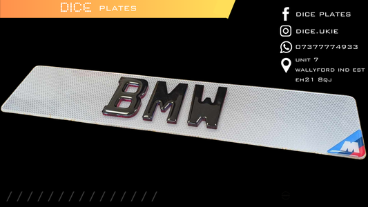 M-SPORT Stack Number Plate Pair - SHOW USE ONLY