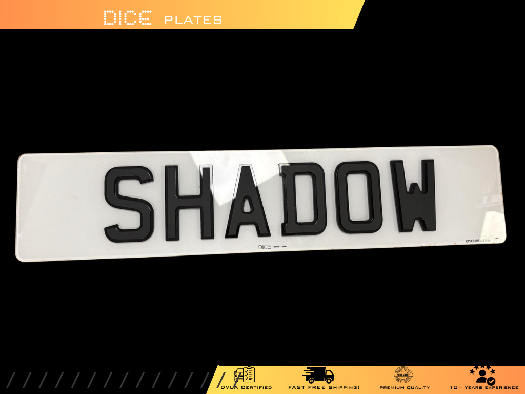 Shadow Number Plate Pair