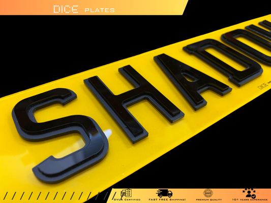 Shadow X Number Plate Pair
