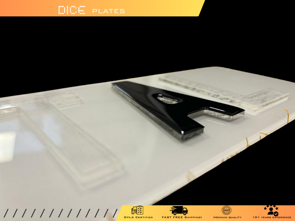 5D CRYSTAL CLEAR Base Colour Number Plate