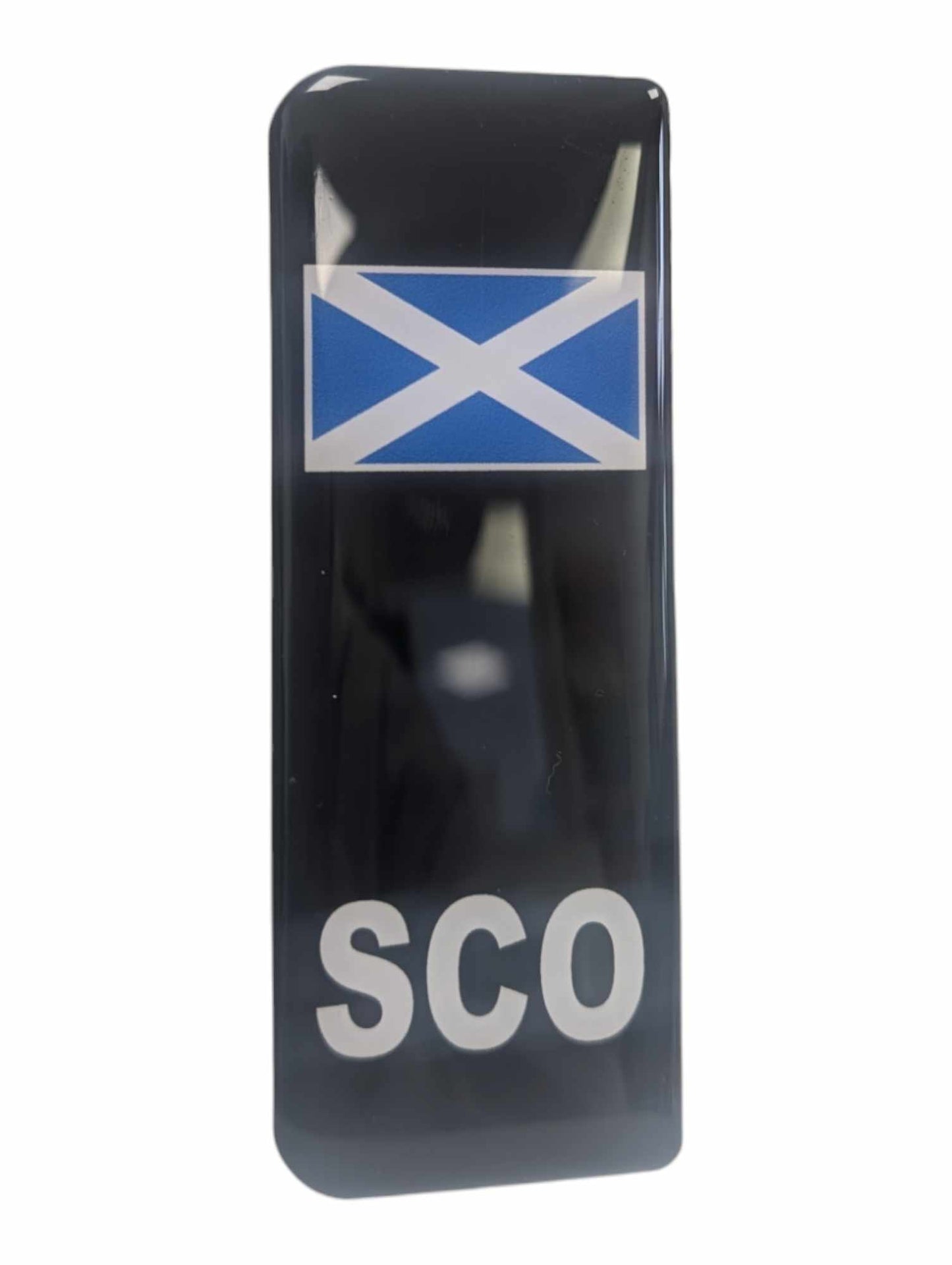 Gel Resin Number Plate Euro Badge Pair - Road Legal