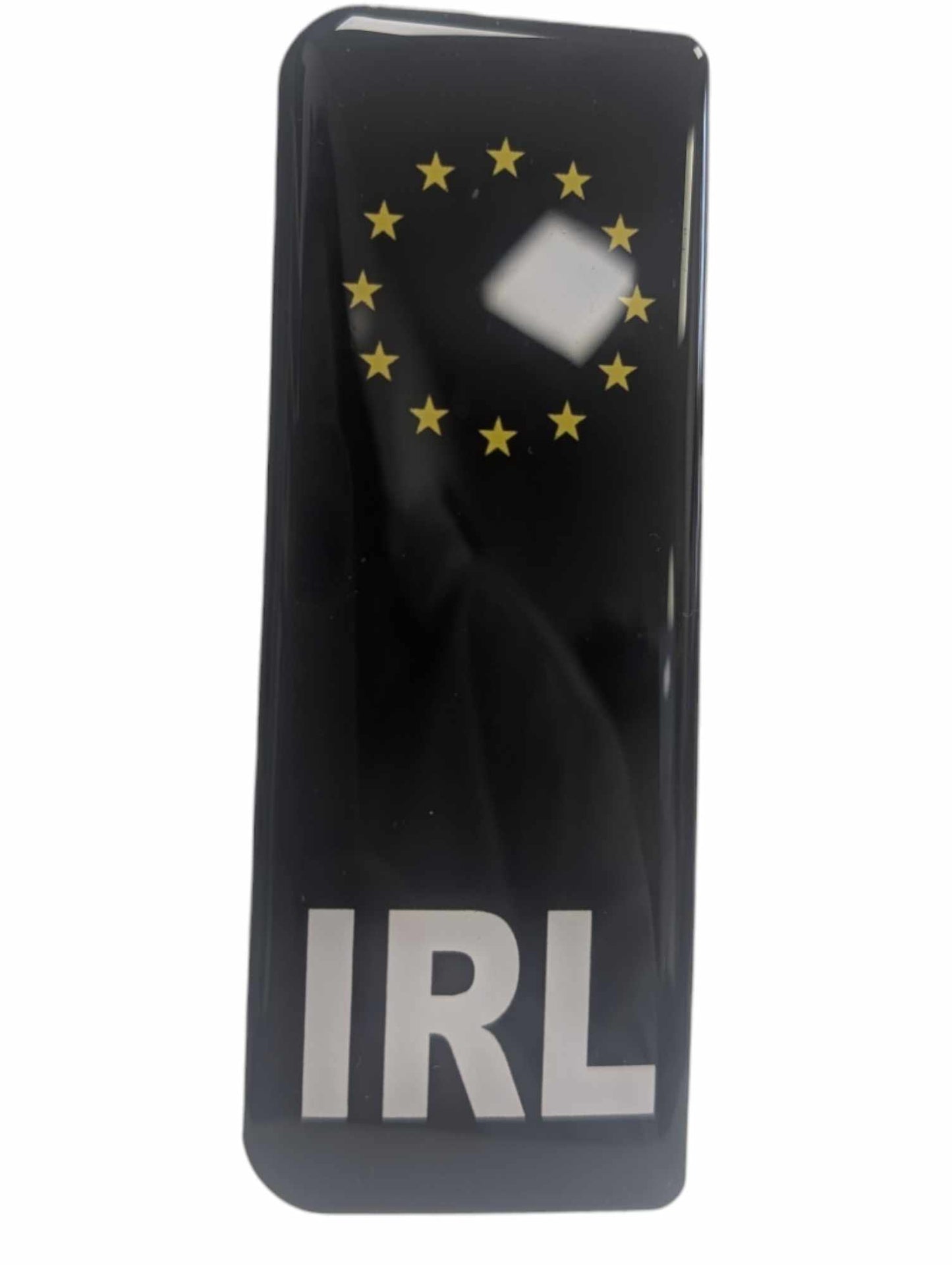 Gel Resin Number Plate Euro Badge Pair - Road Legal