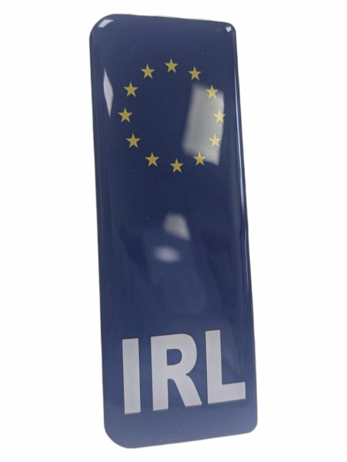 Gel Resin Number Plate Euro Badge Pair - Road Legal